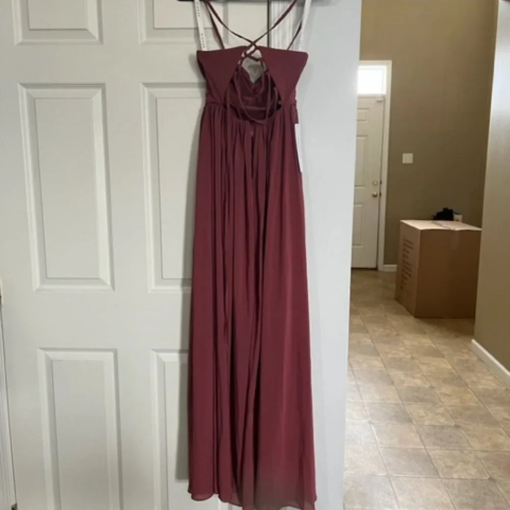 NWT AZAZIE DESERT ROSE BRIDESMAID/PROM/HOMECOMING DRESS - SZ 2 - Picture 7 of 7